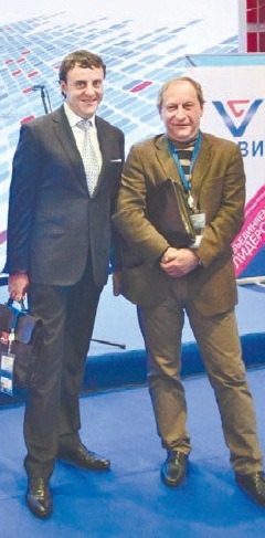 Президент РАТМ Холдинга Эдуард Таран и председатель правления УК «Ломоносов капитал» Евгений Гайслер
